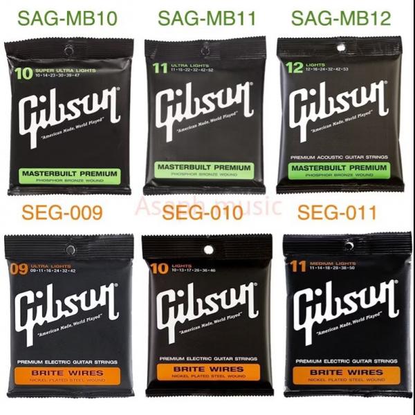 Gibson Acoustic and Electric Guitar String Sets